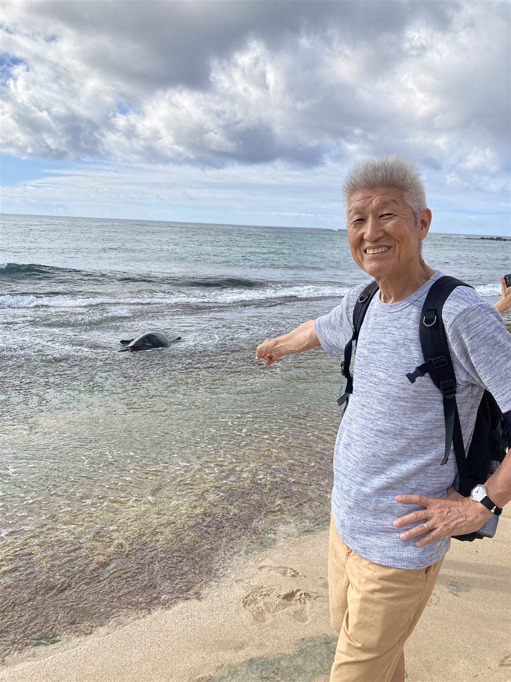 ハワイの海辺